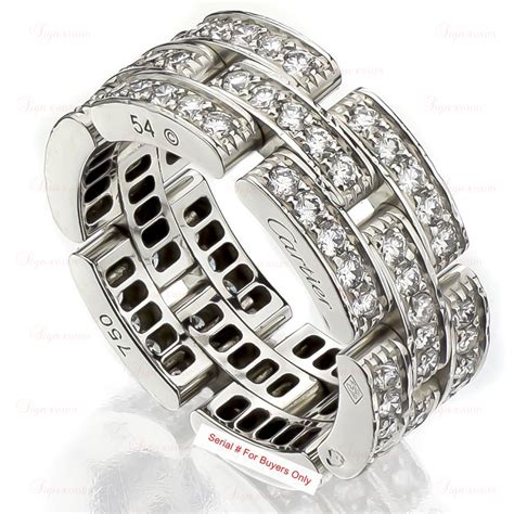 cartier panthere ring white gold.